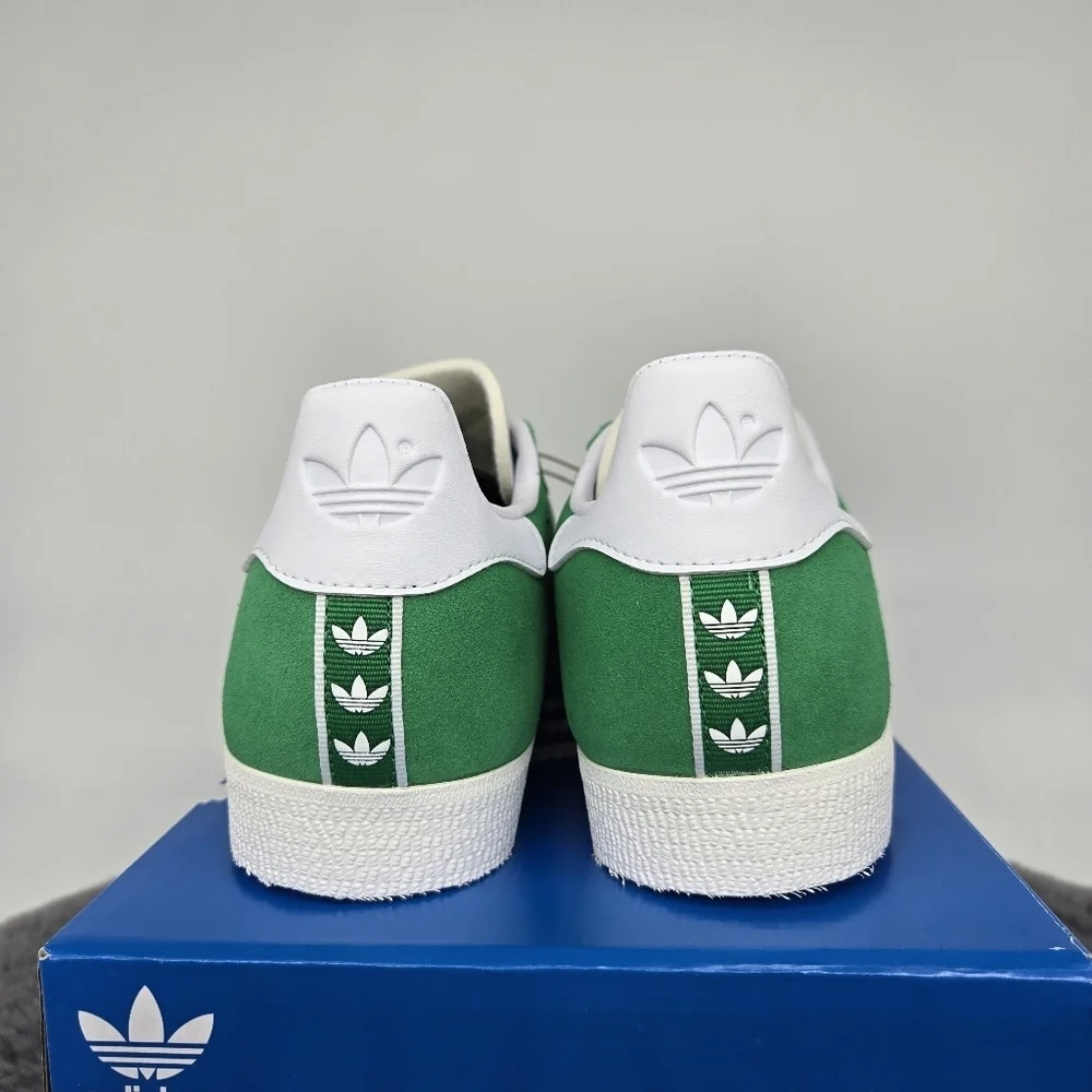 New adidas Originals Gazelle Green White Men's Shoes Size 10